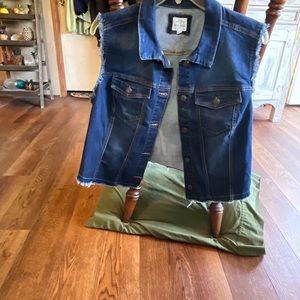 Wax Jean size 3X denim vest
